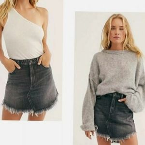 Free People Skirt Denim Mini RV $68